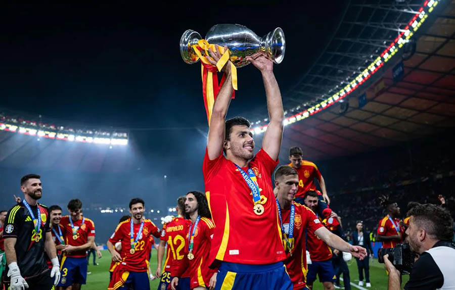 Rodri là cầu thủ xuất sắc nhất EURO 2024. Ảnh: UEFA