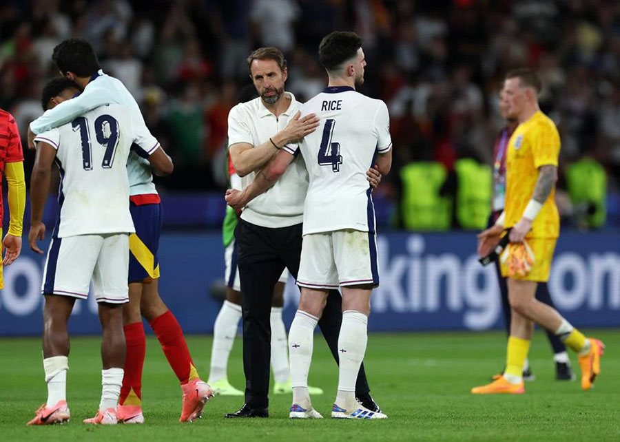 Huấn luyện viên Southgate cùng tuyển Anh thua 2 trận chung kết EURO liên tiếp. Ảnh: UEFA