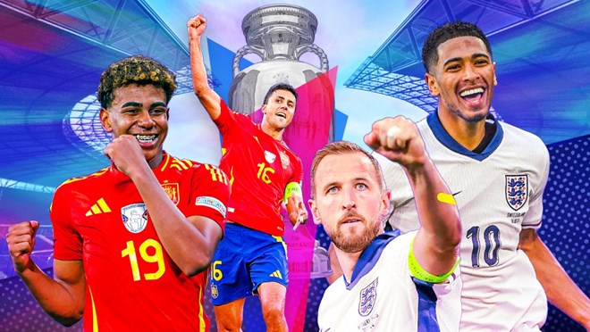 Link xem trực tiếp bóng đá Tây Ban Nha vs Anh tại chung kết EURO 2024