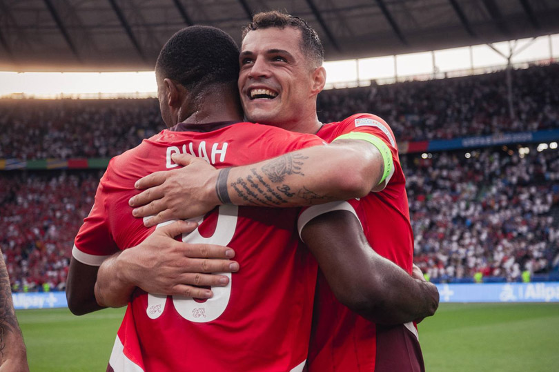 Granit Xhaka và đồng đội đã có kỳ EURO 2024 đáng nhớ. Ảnh: Liên đoàn bóng đá Thụy Sĩ