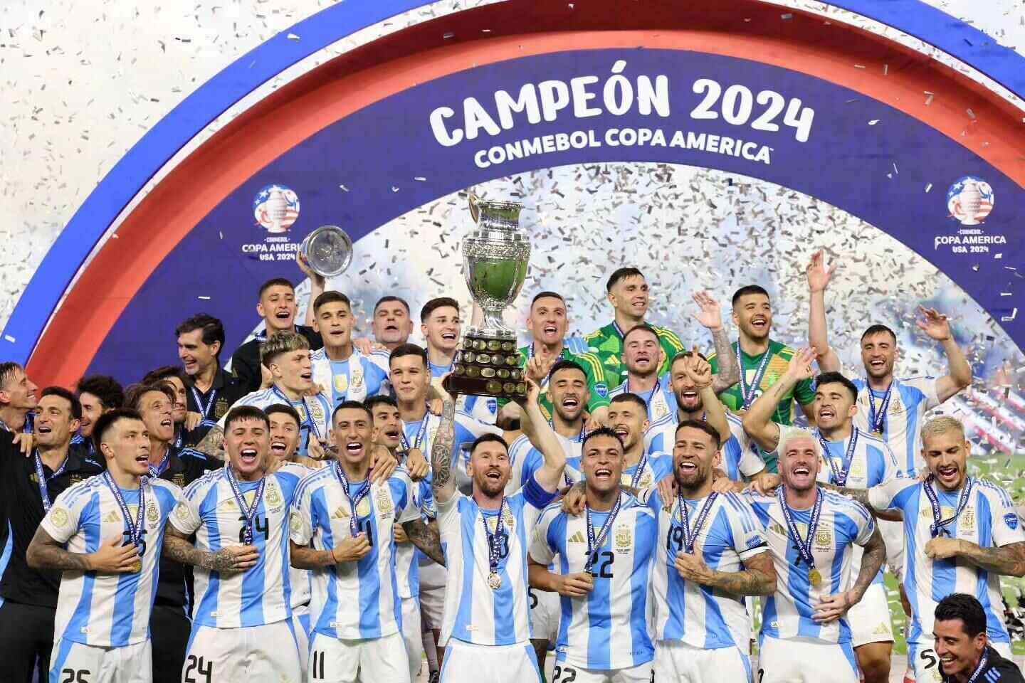 Argentina bảo vệ thành công chức vô địch Copa America. Ảnh: Copa America