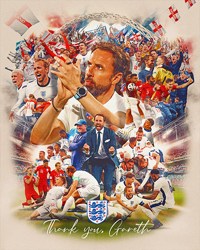 Triều đại của Gareth Southgate tại đội tuyển Anh đã kết thúc sau khi khép lại EURO 2024. Ảnh: Liên đoàn bóng đá Anh