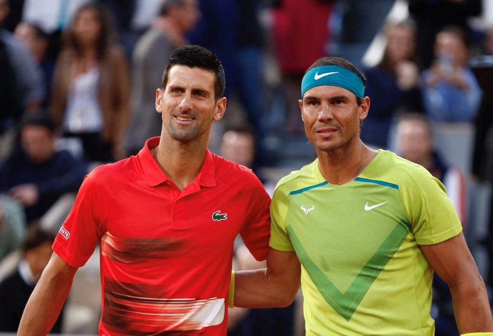 Novak Djokovic và Rafael Nadal có thể gặp nhau ngay vòng 2 tại Olympic 2024. Ảnh: Tennis Letter