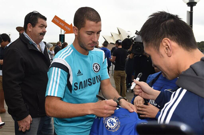 Eden Hazard chia tay Lille và trở thành ngôi sao sáng giá nhất của Chelsea trong những năm qua. Ảnh: AFP