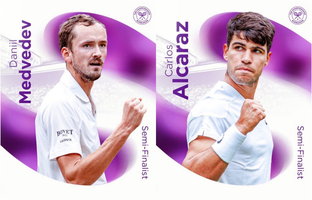 Link xem trực tiếp quần vợt Medvedev vs Alcaraz tại bán kết Wimbledon 2024