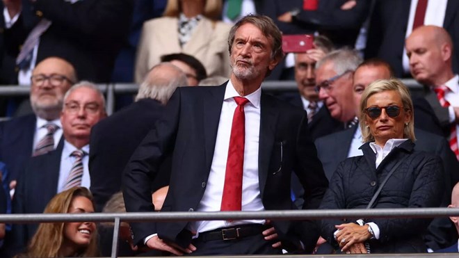 Sir Jim Ratcliffe đang muốn thực hiện một số thay đổi lớn tại Manchester United hè này. Ảnh: AFP 