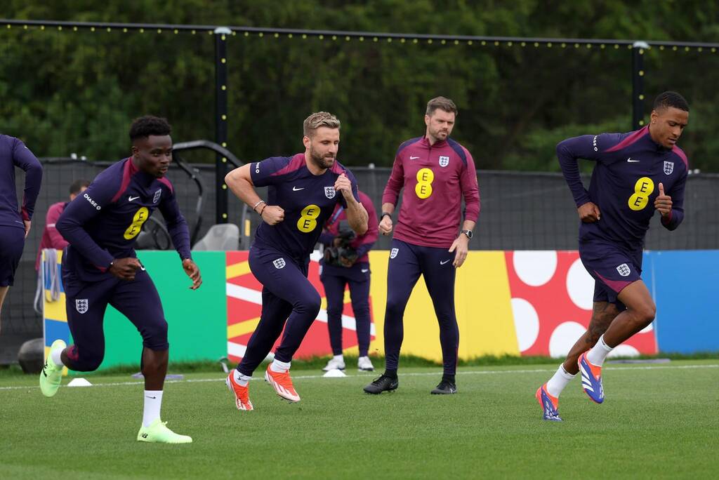 Southgate có thể quay trở lại áp dụng sơ đồ 3 hậu vệ.  Ảnh: England Football Team 