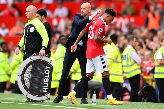 Sancho đã không còn đường trở về Old Trafford.  Ảnh: AFP