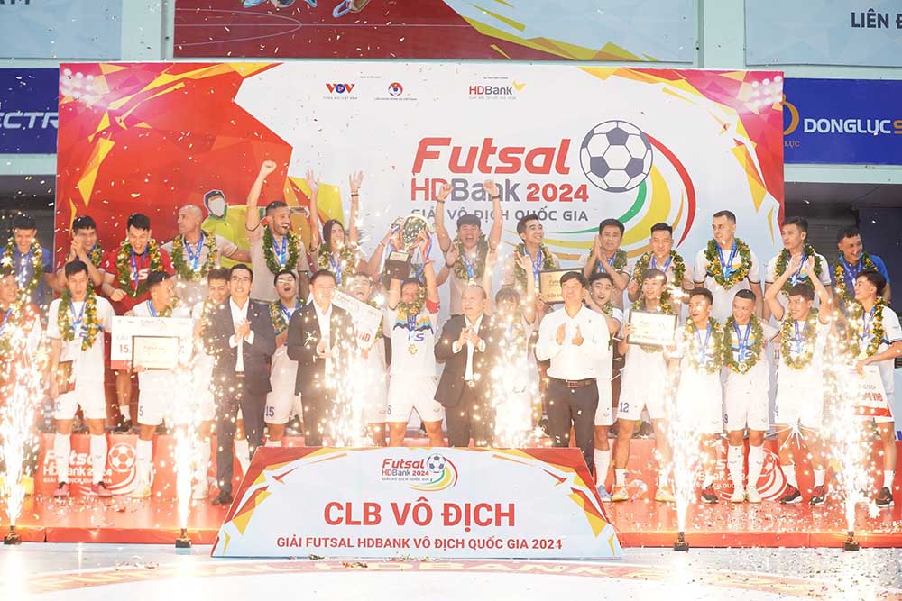 Thái Sơn Nam TPHCM lần thứ 13 đăng quang giải futsal vô địch quốc gia. Ảnh: Khanh Khanh