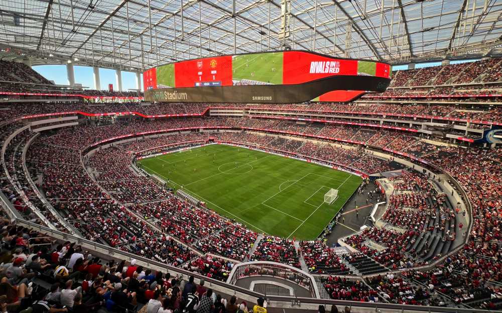 Sân SoFi tại Los Angeles là hình mẫu Old Trafford đang hướng tới. Ảnh: SoFi Stadium