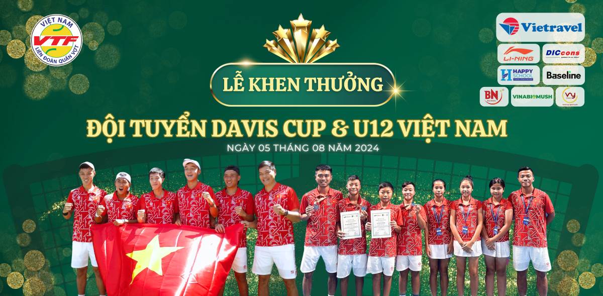 VTF thưởng 5.000 USD cho tuyển Davis Cup Việt Nam