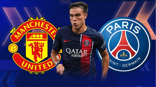 Manuel Ugarte có thể rời PSG để gia nhập Man United. Ảnh: Transfermarkt